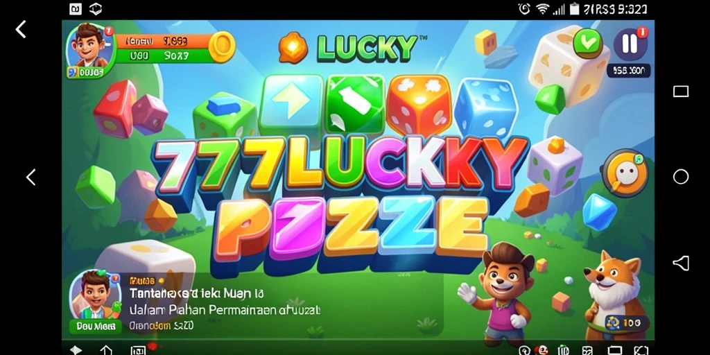 Tangkapan layar gameplay 777LUCKY menampilkan tantangan Puzzle yang menarik.