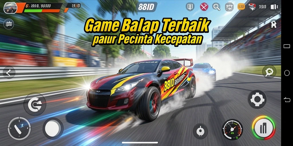 Tampilan gameplay Racing yang seru di 88ID.