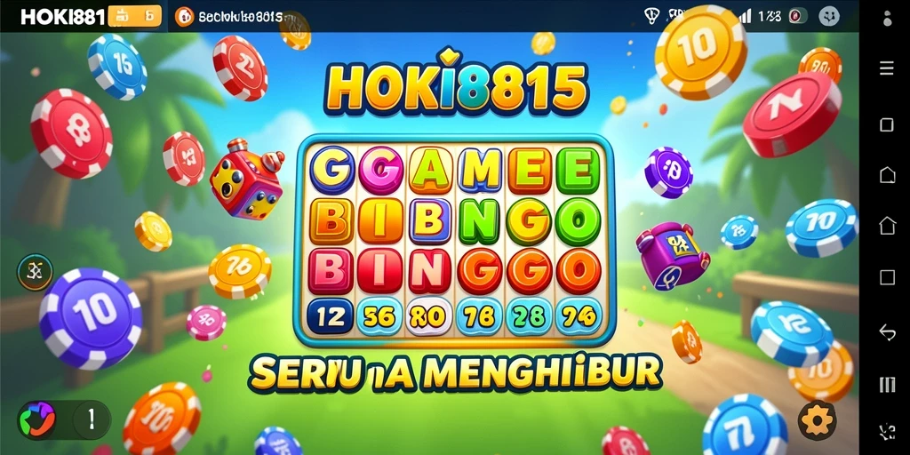 Screenshot gameplay HOKI8815 menampilkan keseruan bermain Bingo.