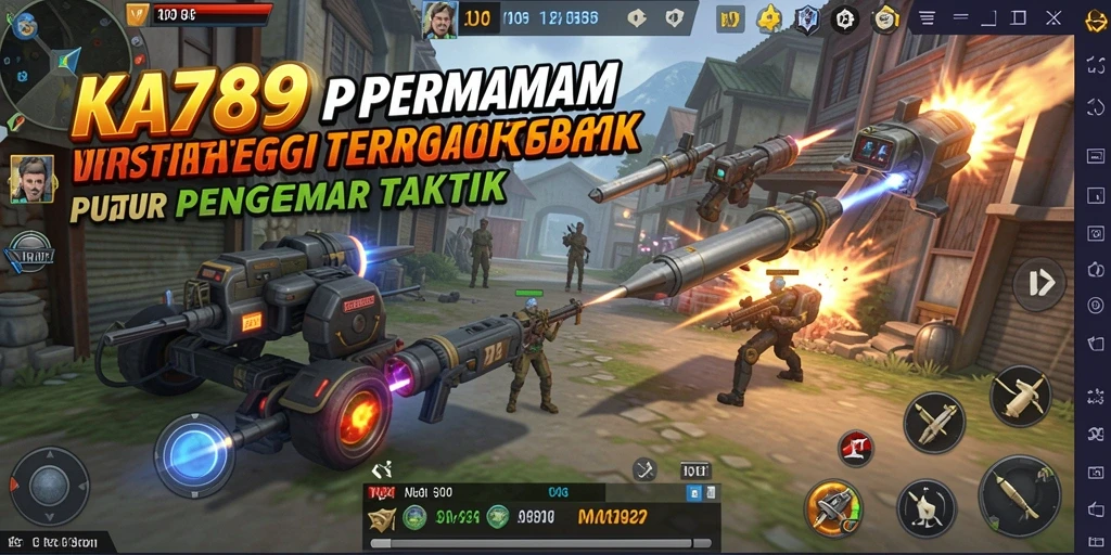 Tampilan gameplay KA789 yang menampilkan pertarungan taktis penuh aksi.