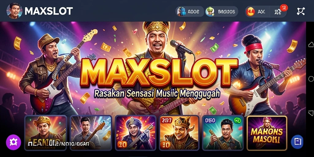 Tampilan gameplay <strong>MAXSLOT</strong> yang menarik dan penuh warna.