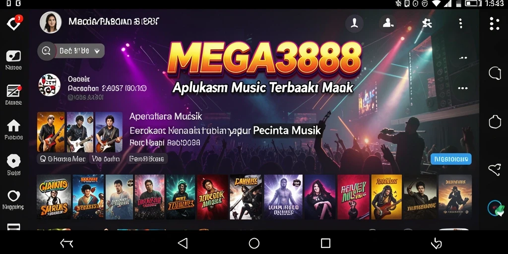 Tampilan gameplay MEGA388 dengan suasana musik yang menyenangkan.