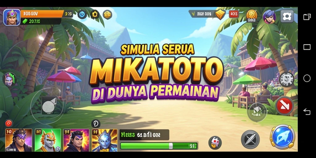 Tampilan gameplay MIKATOTO yang seru dan interaktif.