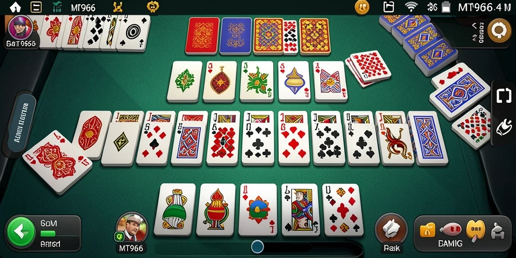 Screenshot MT966 menunjukkan keseruan bermain domino secara langsung.