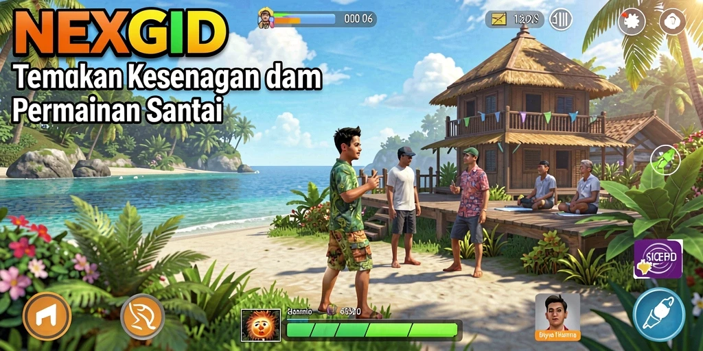 Tampilan gameplay <strong>NEXGID</strong> yang seru dan penuh warna.