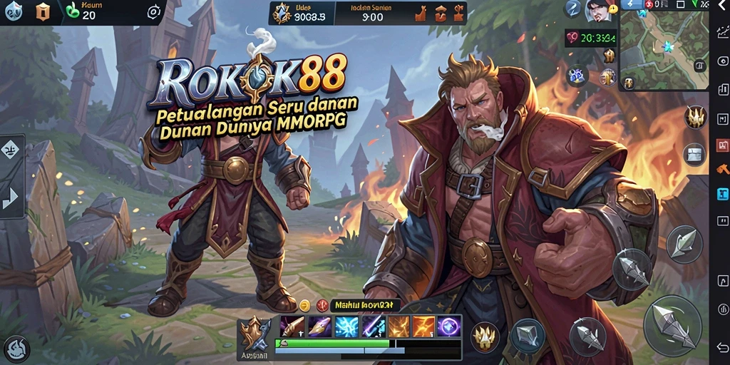 Tampilan gameplay ROKOK88 yang memukau dan penuh aksi.