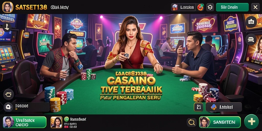 Tampilan gameplay Live Casino yang seru dan interaktif.