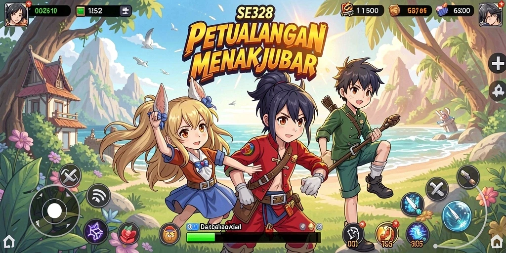 Tampilan gameplay menarik dari SE328 dengan karakter dan aksi seru.