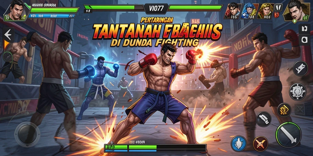 Gameplay VIO77 menampilkan pertarungan yang mendebarkan dan karakter yang kuat.
