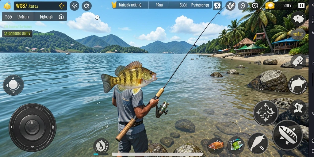 Tangkapan ikan spektakuler dalam gameplay WG87.