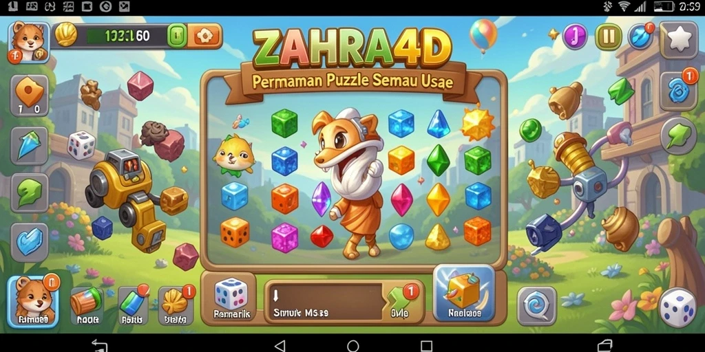 Tampilan gameplay ZAHRA4D yang menarik dan penuh tantangan.